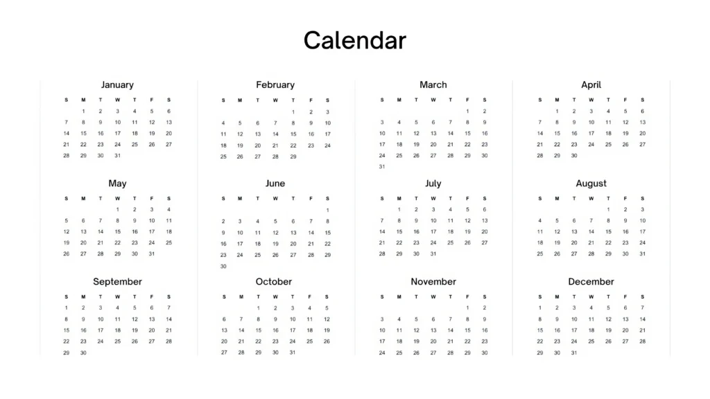 printable calendar